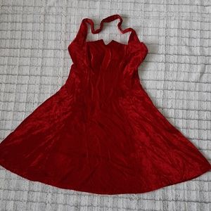 Velvet Vintage Red Dress